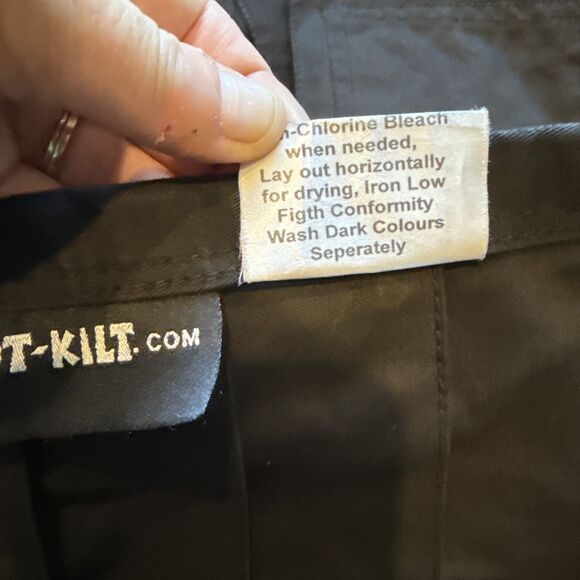 Black Utility Kilt Size 38 Men's EUC Utilikilt RenFaire Cosplay - Picture 5 of 5